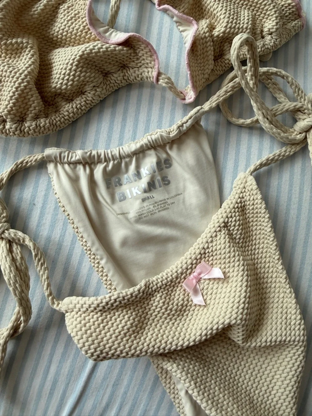 Frankie’s bikinis waffle knit bikini